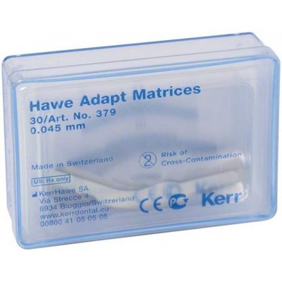 Hawe Neos ocelové tvar. matrice pro kompoz. a amalgam 0,045 mm 30 ks