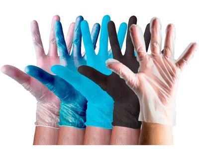 Balíček vzorků rukavic VINYL 4.8 - 5.0 g - Velikost: L