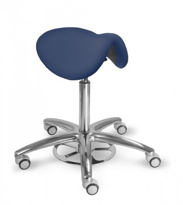 MAYER Stolička sedlová 1213G Clean, modrá - Silvertex