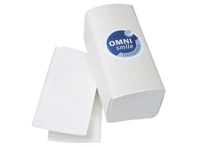 OMNI Z-Premium - papírové ubrousky bílé, vzorek