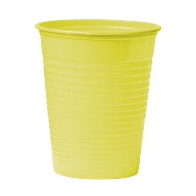 Poháre plastové Unigloves 100ks - zlta-yellow