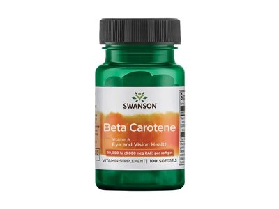 Swanson - Beta Carotene (Vitamin A), 10 000 IU, sofgel kapsle