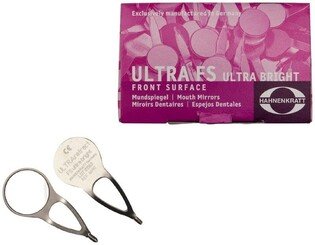 Lusterka przedniopowierzchniowe płaskie nr 4 Retract Ultra FS 6szt/op otwarty uchwyt, Ultra Bright Hahnenkratt