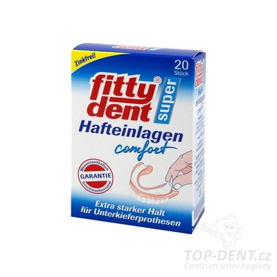 FittyDent podložky pod protézy, 20ks