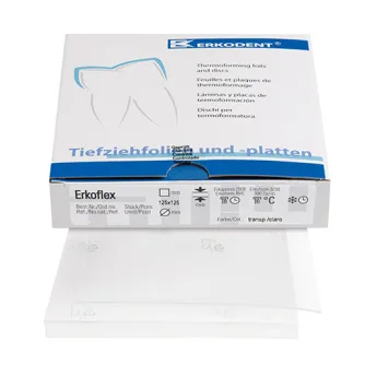 FOLIE Erkoflex 1,5 / 125x125 mm, transparentní, 10 ks