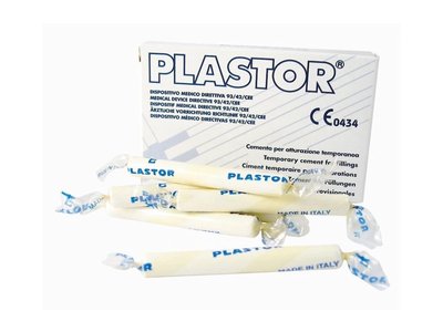 Plastor - provizorní výplňový cement, tyčinky bílé 6 x 8,5 g