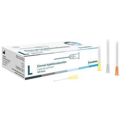 Medmix Transcodent Jednorázové Injekční Jehly Luer G27 0,4x23mm Šedá 100 ks
