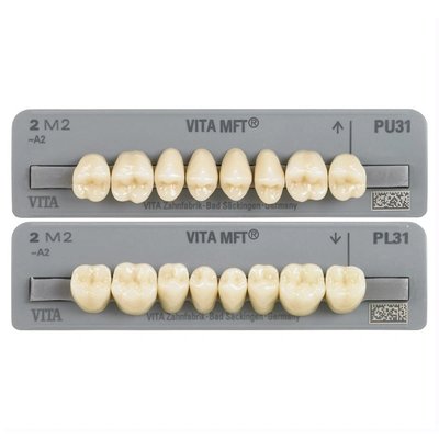 Vita zuby MFT, 8 ks - 2M2 PL29 (A2) zadní dolní