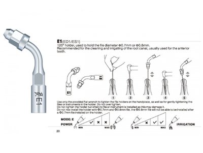 WOODPECKER endokoncovka Satelec/NSK ED1 120°