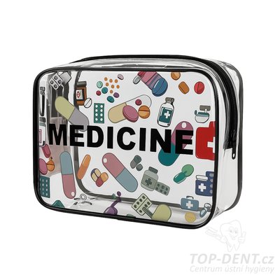 Cestovní PVC taštička (transparent+potisk)