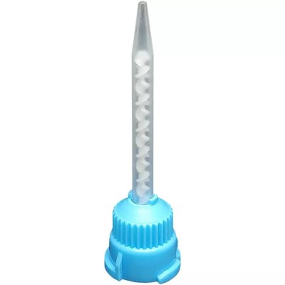 Końcówki mieszające 1:1 niebiesko-białe zwężane do mas silikonowych typu light 50szt DR.9810.03