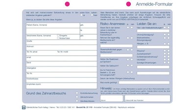 Anmelde-Formular