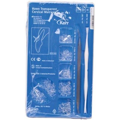 Transparentní krčkové matrice sada