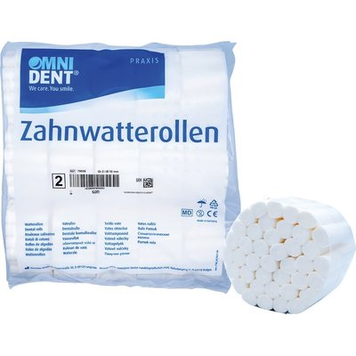 OMNIDENT Dentální Bavlněné Válečky Ø 10mm Č.2 300g
