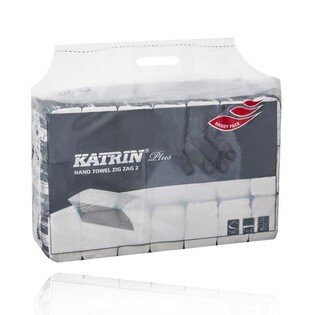 Ręczniki pap. białe ZZ2 Katrin Plus 20X200szt./opak. folia 2-warstw. (celuloza)