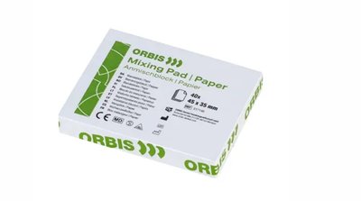 ORBIS Míchací podložky, voskovaný papír, 35×45 mm, 12x40listů