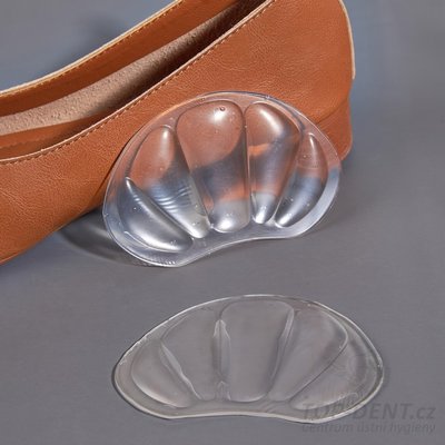 Výstelky do bot za patu gelové (transparent), 2 ks