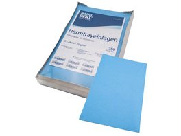 Normtrayeinlagen - Packung 250 Stück 28 x 18 cm, gelb