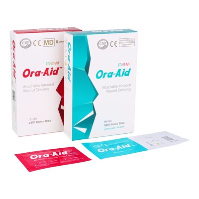 Samoprzylepny opatrunek wewnątrzustny 20 szt. Ora-Aid - 25 mm x 15 mm