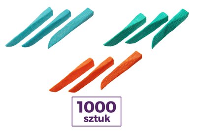 Kliny drewniane 1000 szt. KerrHawe - pomarańczowy