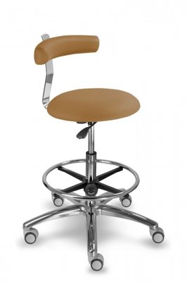 MAYER Stolička s oporou zad 1240 dent, velbloudí, Silvertex