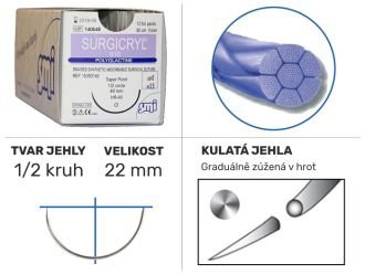 Surgicryl 910 UP4/0 HR22