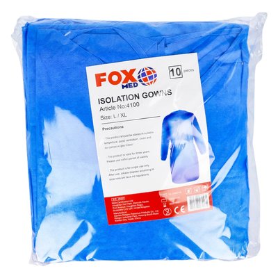Fartuch medyczny L/XL 10 szt. Foxmed
