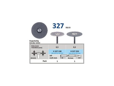 Diamantový disk - oboustranně sypaný, H327, průměr 1,9cm, normal