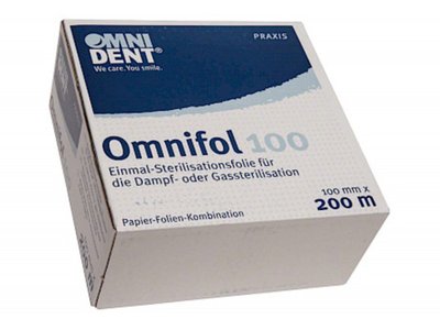 Omnifol - jednorázová sterilizační fólie, 100mm x 200m 26422