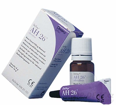 Dentsply AH 26 SET kořenový výplňový materiál bez stříbra, prášek 8g + pasta 10g