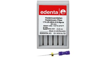 Hedströmfeilen 174 - Packung 6 Stück blau, 25 mm ISO 030