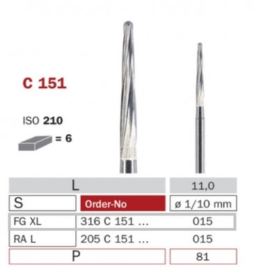 Diaswiss C 151 FG XL, 6ks/balení - 015 mm