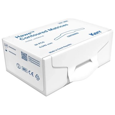 Kerr™ Hawe™ Contoured Matrices Premolar Birateral 395 0,045mm 30ks