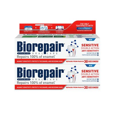 BioRepair Advanced Sensitivity zubní pasta 2×75 ml