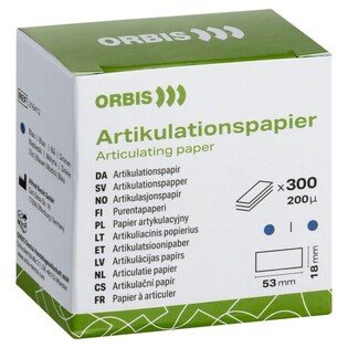 Kalka ORBIS 200µ niebieska listki 300szt - uzupełnienie do podajnika 316413 progresywna Artikulationspapier Orbis