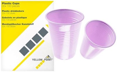 YELLOW POINT plast. kelímky levandule,150ml-3000ks