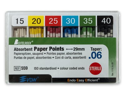 VDW - Papírové čepy .06, sada 015-040