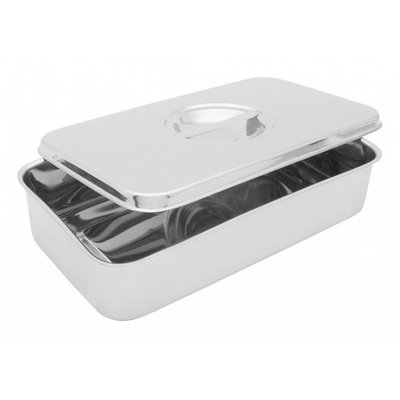 Krabička nerez s rovným víkem pro HS 210x115x45 mm