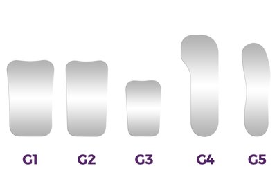 Lusterko wewnątrzustne do fotografii szklane 1 szt - G1