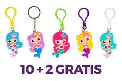 Zabawka - Brelok syrenka 10 + 2 GRATIS