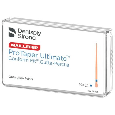 Dentsply Sirona ProTaper Ultimate Comfort Fit Gutta Percha F3 60ks