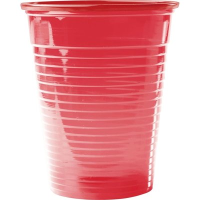 OMNIDENT Omnicups PP Kelímky 180ml Červená 100ks