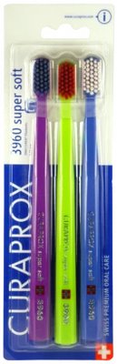 Curaprox CS 3960 zubní kartáčky, Super soft, 3 kusy