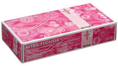 STYLE SERIES Nitril - Packung 100 Stück puderfrei, fuchsia, L