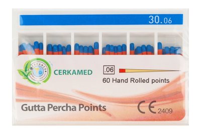 PROMOCJA Ćwieki gutaperkowe 6% 60 szt. Cerkamed - 30 bez kalibracji do 31.05.2026