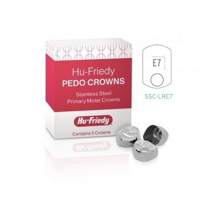 Nerezové korunky Hu-Friedy L-R Primary 2nd #7 SSC-LRE7, 5ks