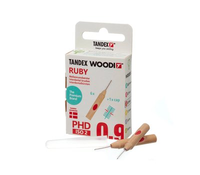 Tandex Woodi 0,9 Ruby mezizubní kartáček 6 ks