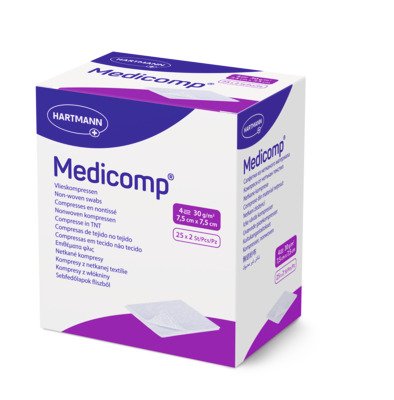 Medicomp kompres sterilní 7,5 × 7,5 cm - 25 × 2 ks