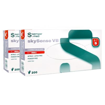 Rękawiczki nitrylowe skySense VB 200 szt. - M