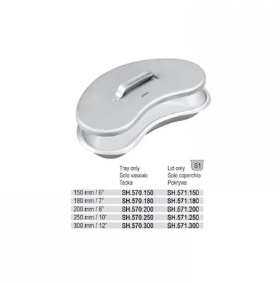 Emitní miska ledvina nerez 250mm